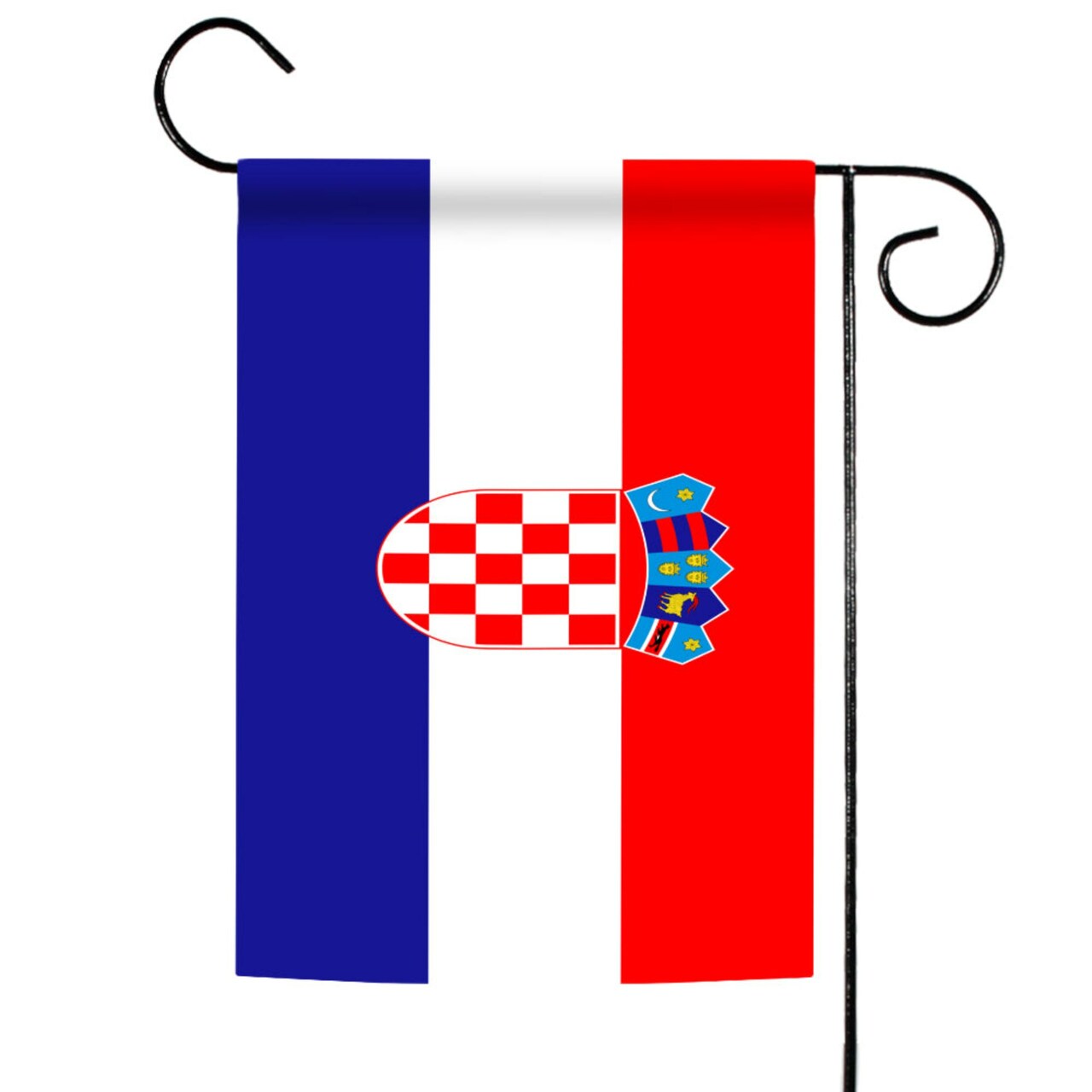 Toland Home Garden Red and Blue Croatia Outdoor Garden Flag 18" x 12.5"
